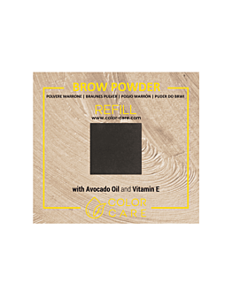 Color Care Refill - Puder do Brwi Wegański - Graphite