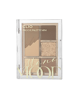 Clio Pro Eye Palette Mini, mini paleta cieni do powiek, 01 Mono Mood, 7g