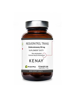 Kenay Suplement diety resveratrol trans zmikronizowany 100 mg