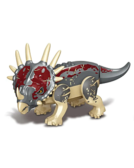 Habarri Dinozaur duży beżowy - Triceratops