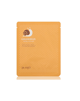 Petitfee Gold Snail hydrogel mask pack, Nawilżająca ujędrniająca i odmładzająca dwuczęściowa maska hydrożelowa w płachcie, 30g