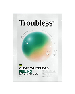 Troubless Clear Whitehead Peeling Facial Sheet Mask peelingująca maska w płachcie, 25ml