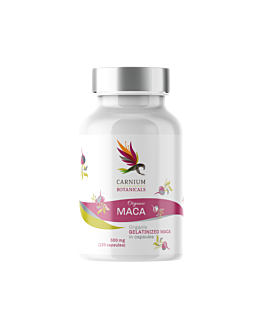 Carnium Botanicals BIO Żelatynizowana Maca, 120 kaps.