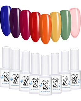 MollyNails Talizman Zestaw 8 Lakierów Hybrydowych Do Paznokci 8g