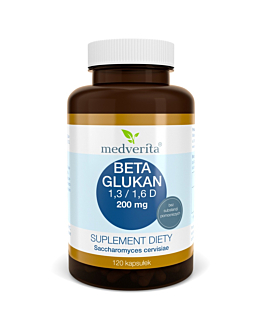 Medverita Beta Glukan 200 mg 120 kapsułek