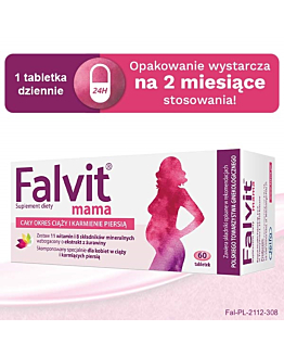 Falvit Mama, Suplement diety na cały okres ciąży i karmienia piersią, Tabletki