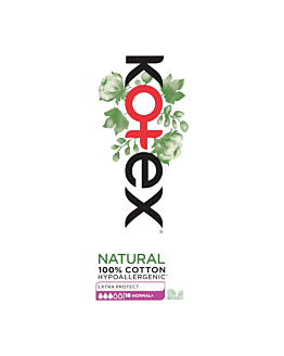 Kotex Wkładki higieniczne Extra Protect Nornal+ 18 szt.