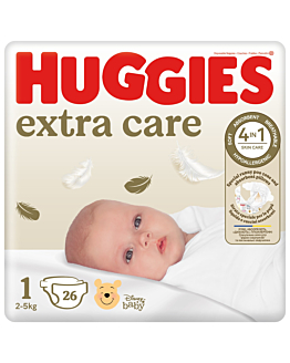 Huggies Extra Care 1 pieluchy dla dzieci 26 szt.