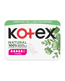 Kotex Natural Eve Single Podpaski Super 7 szt.