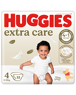 Huggies Extra Care Jumbo Pack 4 - pieluchy dla dzieci 33 szt.