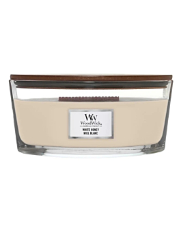 Woodwick Core White Honey, Świeca elipsa