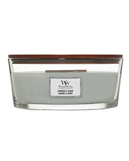 Woodwick Core Lavender & Cedar, Świeca elipsa 