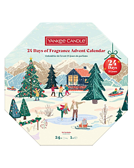 Yankee Candle Calendario dell'Avvento, 24 x Tealight + Portacandele