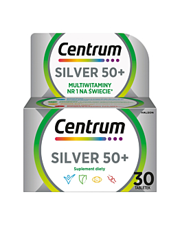 Centrum Silver Zestaw witamin i minerałów, 30 tabletek