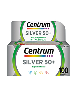 Centrum Silver 50+ Zestaw witamin i minerałów, 100 tabletek