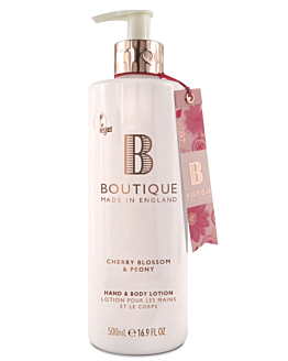 Boutique England Balsam do rąk i ciała Kwiat Wiśni i Piwonia 500 ml