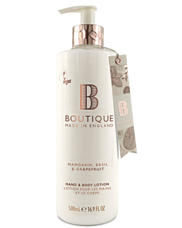 Boutique England Balsam do rąk i ciała Mandarynka, Bazylia i Grejpfrut 500 ml