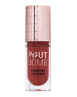 Makeup Revolution Pout Bomb Plumping Gloss Błyszczyk, Cookie