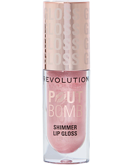Makeup Revolution Pout Bomb Shimmer Gloss Błyszczyk do ust Shine Pink, 4,5 ml