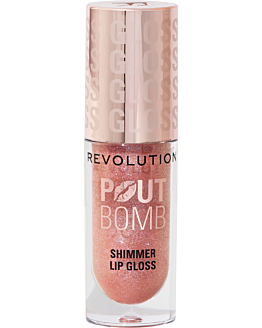 Makeup Revolution Pout Bomb Shimmer Gloss Błyszczyk do ust Glimmer Nude, 4,5 ml