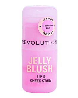 Makeup Revolution Jelly Blush Stick Lip And Cheek Stain Pomadka-róż, Strawberry Pink