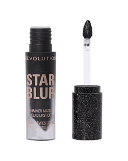 MAKEUP REVOLUTION Star Blur Shimmer Matte Liquid Lip Rossetto per labbra, Midnight Eclipse