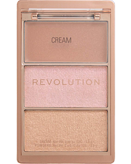 Makeup Revolution Highligh Icon Palette Paleta rozświetlaczy Molten Bronze, 9,8 g