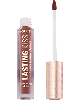 Makeup Revolution Lasting Kiss Liquid Matte Stain Pomadka do ust Spiced Brown, 2,5 ml