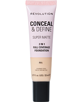 Makeup Revolution Conceal & Define Soft Matte Tube Foundation Podkład do twarzy F1N, 23 ml