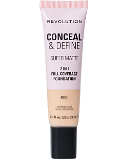 Makeup Revolution Conceal & Define Soft Matte Tube Foundation Podkład do twarzy F2NC, 23 ml