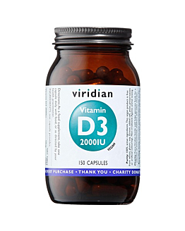 Viridian Witamina D3 2000 IU Vegan, Kapsułki