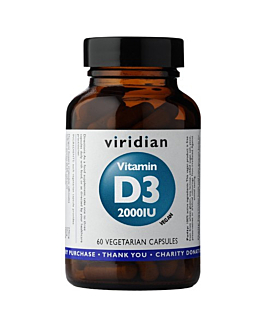 Viridian Witamina D3 2000 IU Vegan, Kapsułki
