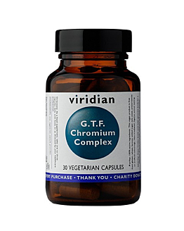 Viridian GFT Chromium Complex, Suplement diety z chromem, Kapsułki