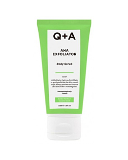 Q+A Exfoliator AHA -Wygładzający peeling do ciała z kwasami, 50 ml