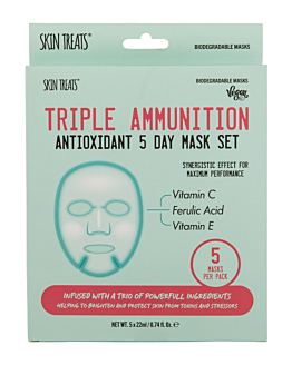 Skin Treats Set Maschere Triple Ammunition 5 pz