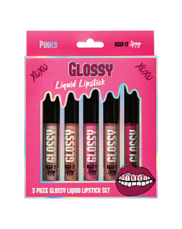 Skin Treats Keep It Lippy Liquid Lipstick Pink Glossy 5-pack