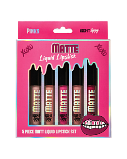 Skin Treats  Keep It Lippy Liquid Lipstick Pink Matte 5-pack