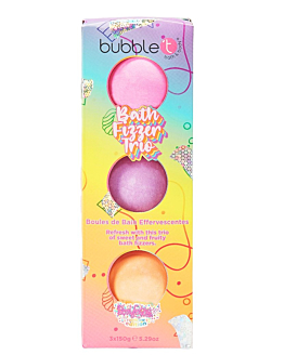Bubble T Rainbow Bath Fizzers Trio 3x150g