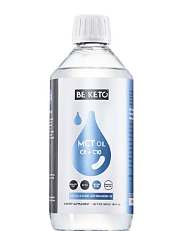 BeKeto Olej MCT C8 +C10, płyn 500 ml