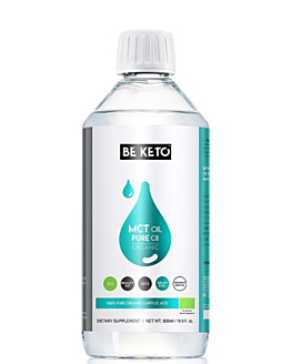 BeKeto Olej MCT 100% C8, płyn 500 ml