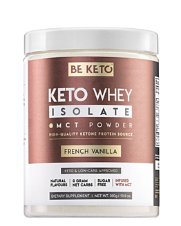 BeKeto Izolat Białka z MCT Smak Francuskiej Wanilii, proszek 300 g