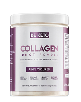 BeKeto Keto Kolagen z olejem MCT Bezsmakowy, proszek 300 g