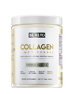 BeKeto Keto Kolagen z olejem MCT Smak Francuska Wanilia, proszek 300 g