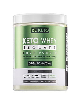BeKeto Izolat Białka z MCT Smak Matcha, proszek 300 g