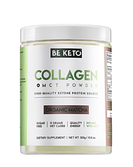 BeKeto Keto Kolagen z olejem MCT  Smak Matcha, proszek 300 g