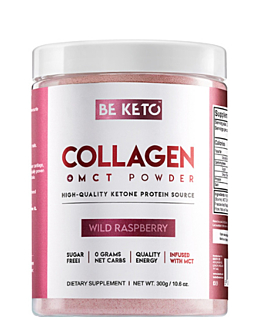 BeKeto Keto Kolagen z olejem MCT  Smak Dzika Malina, proszek 300 g