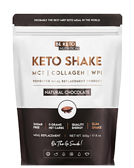 BeKeto Diet Keto Shake Naturalna Czekolada, proszek 500 g
