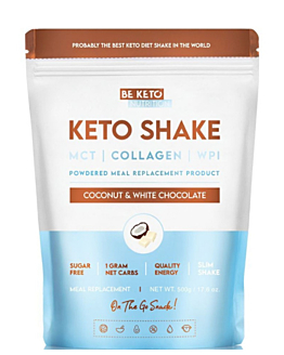 BeKeto Diet Keto Shake Kokos i Biała Czekolada, proszek 500g