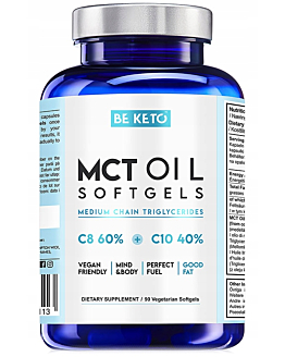 BeKeto Olej MCT C8+C10, kapsułki 90 szt.
