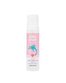 Kids Stuff Pianka do mycia ciała i włosów o zapachu truskawkowym, w kolorze różowym